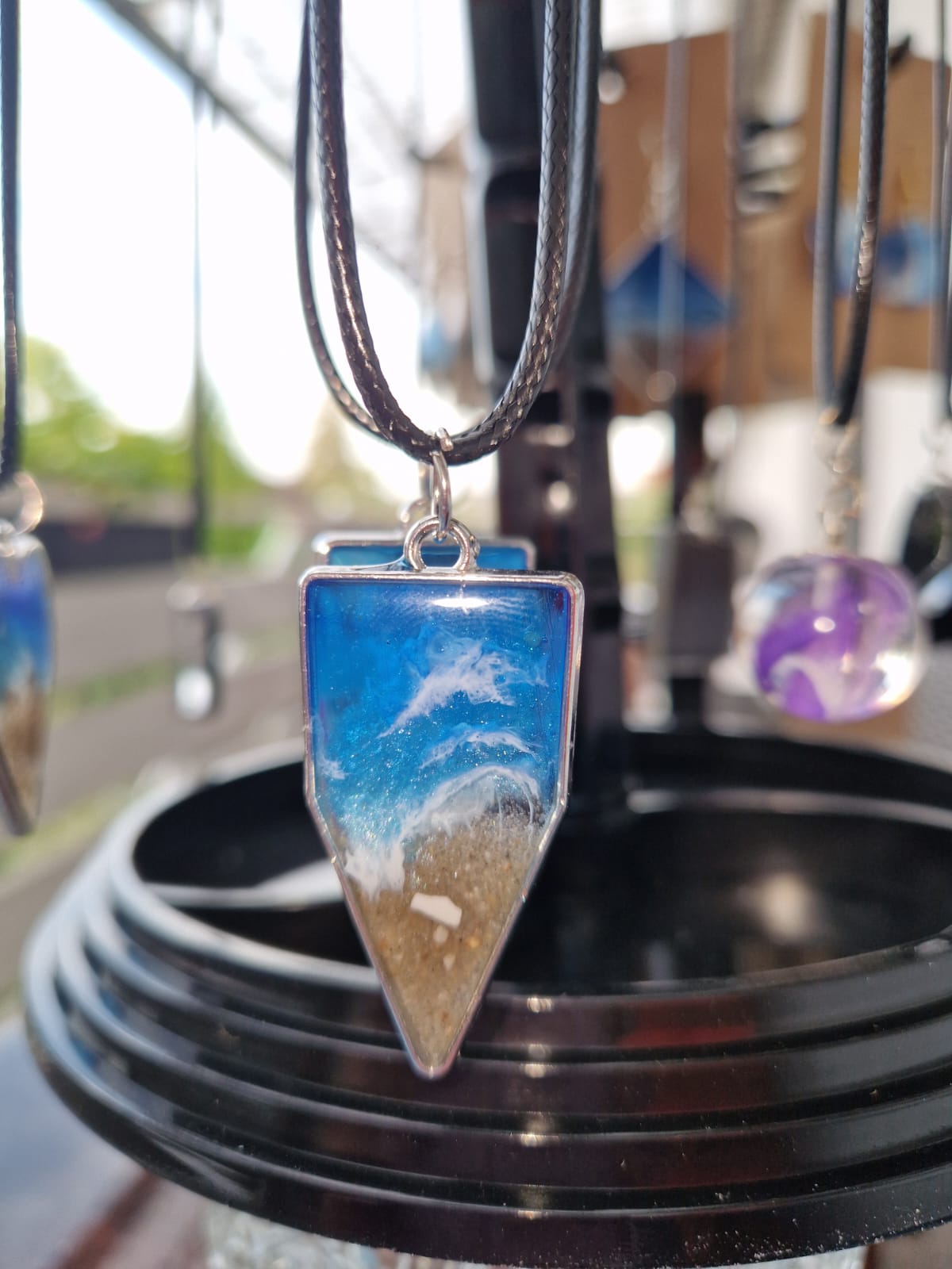 Meerliebe Kette mit Lederband